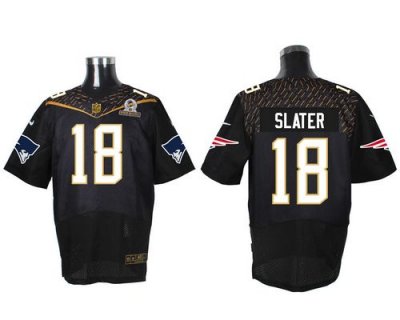 Jerseys Factory Cheap Nike Patriots #18 Matt Slater Black 2016 P