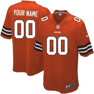 Jerseys Factory Cheap Nike Cleveland Browns Customized Orange Em