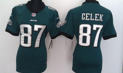 Jerseys Factory Cheap Nike Eagles #87 Brent Celek Midnight Green