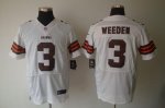 Jerseys Factory Cheap Nike Browns #3 Brandon Weeden White Men's