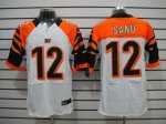 Jerseys Factory Cheap Nike Bengals #12 Mohamed Sanu White Men's