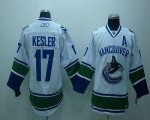 Jerseys Factory Cheap Canucks #17 Ryan Kesler White Embroidered
