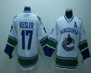 Jerseys Factory Cheap Canucks #17 Ryan Kesler White Embroidered