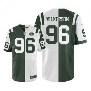 Jerseys Factory Cheap Nike Jets #96 Muhammad Wilkerson Green/Whi