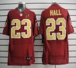 Jerseys Factory Cheap Nike Redskins #23 DeAngelo Hall Red(Gold N