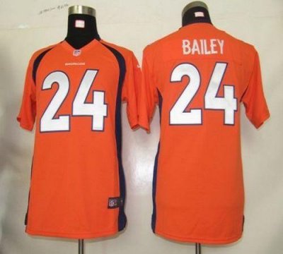 Jerseys Factory Cheap Nike Broncos #24 Champ Bailey Orange Team