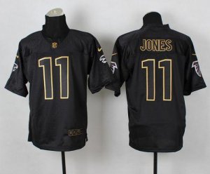 Jerseys Factory Cheap Nike Falcons #11 Julio Jones Black Gold No