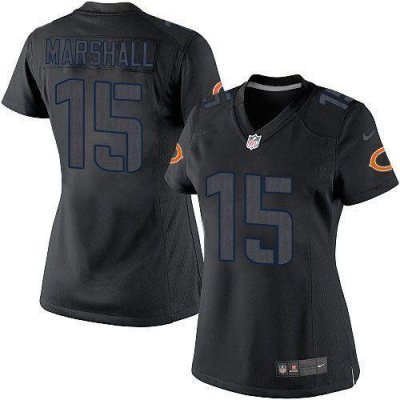 Jerseys Factory Cheap Nike Bears #15 Brandon Marshall Black Impa