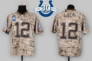 Jerseys Factory Cheap Nike Colts #12 Andrew Luck Camo USMC With