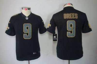 Jerseys Factory Cheap Nike Saints #9 Drew Brees Black Impact You