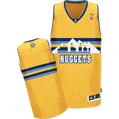 Jerseys Factory Cheap Revolution 30 Nuggets Blank Yellow Alterna