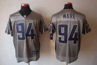 Jerseys Factory Cheap Nike Cowboys #94 DeMarcus Ware Grey Shadow