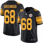 Jerseys Factory Cheap Nike Steelers #68 L.C. Greenwood Black Men