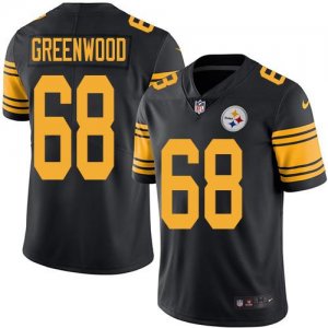 Jerseys Factory Cheap Nike Steelers #68 L.C. Greenwood Black Men