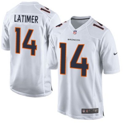 Jerseys Factory Cheap Nike Broncos #14 Cody Latimer White Men's