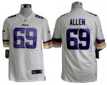 Jerseys Factory Cheap Nike Vikings #69 Jared Allen White Men's E