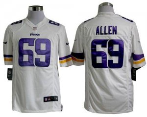 Jerseys Factory Cheap Nike Vikings #69 Jared Allen White Men's E