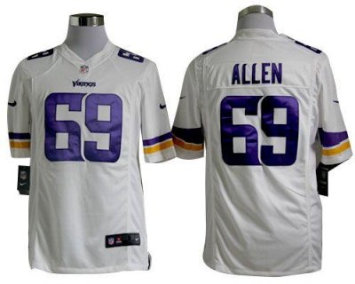 Jerseys Factory Cheap Nike Vikings #69 Jared Allen White Men's E