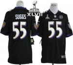 Jerseys Factory Cheap Nike Ravens #55 Terrell Suggs Black Altern