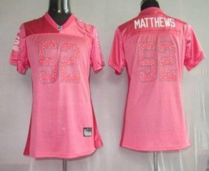 Jerseys Factory Cheap Packers #52 Clay Matthews Red Women's Swee