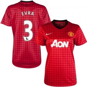 Jerseys Factory Cheap Women's Manchester United #3 Patrice Evra