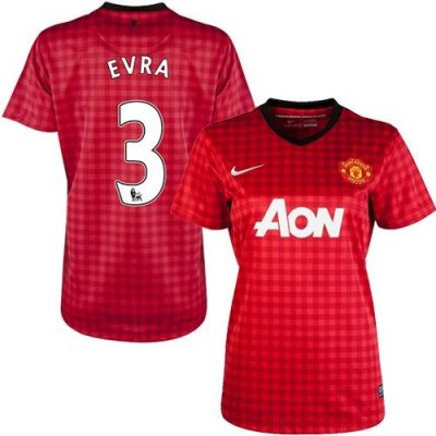 Jerseys Factory Cheap Women's Manchester United #3 Patrice Evra