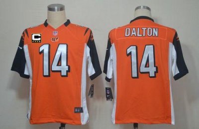 Jerseys Factory Cheap Nike Bengals #14 Andy Dalton Orange Altern