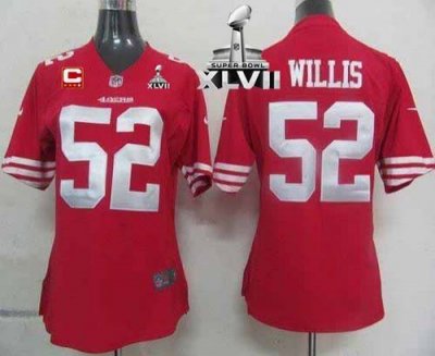 Jerseys Factory Cheap Nike 49ers #52 Patrick Willis Red Team Col
