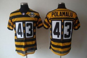Jerseys Factory Cheap Nike Steelers #43 Troy Polamalu Yellow/Bla