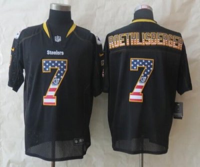 Jerseys Factory Cheap Nike Steelers #7 Ben Roethlisberger Black