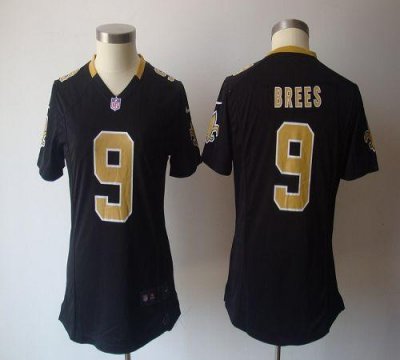 Jerseys Factory Cheap Nike Saints #9 Drew Brees Black Team Color