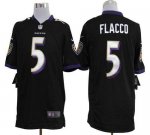 Jerseys Factory Cheap Nike Ravens #5 Joe Flacco Black Alternate