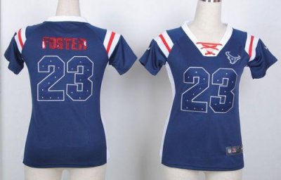 Jerseys Factory Cheap Nike Texans #23 Arian Foster Navy Blue Wom