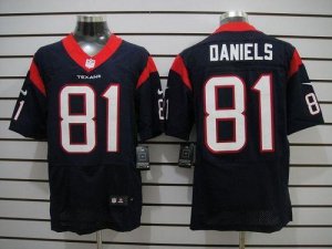 Jerseys Factory Cheap Nike Texans #81 Owen Daniels Navy Blue Tea