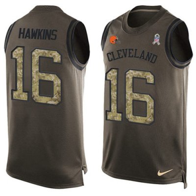 Jerseys Factory Cheap Nike Browns #16 Andrew Hawkins Green Men's