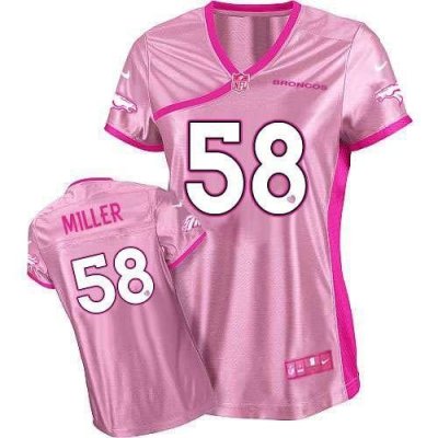 Jerseys Factory Cheap Nike Broncos #58 Von Miller Pink Women's B
