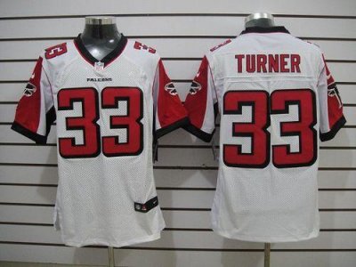 Jerseys Factory Cheap Nike Falcons #33 Michael Turner White Men'