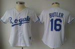 Jerseys Factory Cheap Royals #16 Billy Butler White Women's Fash