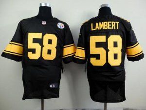 Jerseys Factory Cheap Nike Steelers #58 Jack Lambert Black(Gold