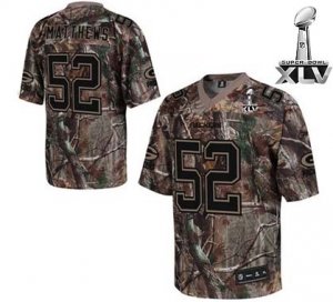 Jerseys Factory Cheap Packers #52 Clay Matthews Camouflage Realt