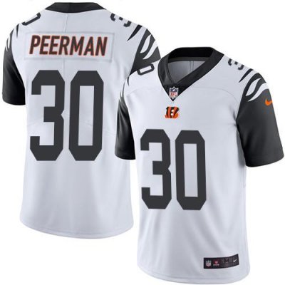 Jerseys Factory Cheap Nike Bengals #30 Cedric Peerman White Men'