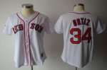 Jerseys Factory Cheap Red Sox #34 David Ortiz White Women's Fash