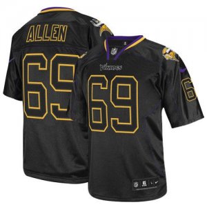 Jerseys Factory Cheap Nike Vikings #69 Jared Allen Lights Out Bl