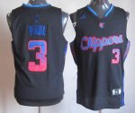Jerseys Factory Cheap Clippers #3 Chris Paul Black Vibe Embroide
