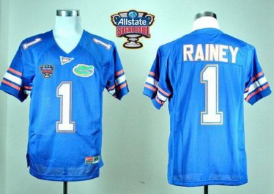 Jerseys Factory Cheap Gators #1 Chris Rainey Blue Allstate Sugar