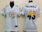 Jerseys Factory Cheap Nike Steelers #43 Troy Polamalu White Wome