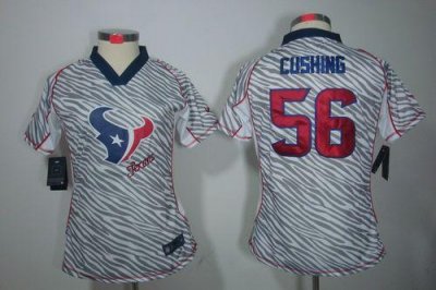 Jerseys Factory Cheap Nike Texans #56 Brian Cushing Zebra Women'