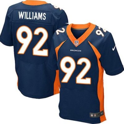 Jerseys Factory Cheap Nike Broncos #92 Sylvester Williams Navy B