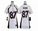 Jerseys Factory Cheap Nike Broncos #87 Eric Decker White Women's