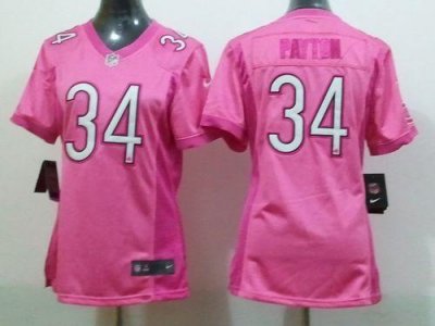 Jerseys Factory Cheap Nike Bears #34 Walter Payton Pink Women's